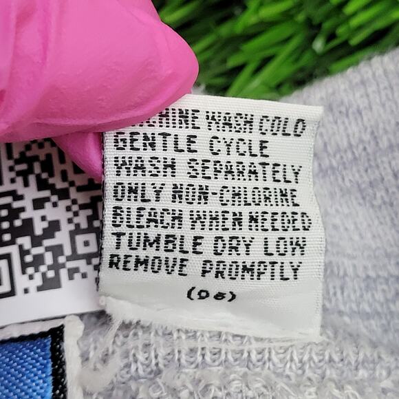 Spalding Zip Sweatshirt M/L 23x26 Cropped Two-Tone Striped - Picture 7 of 15